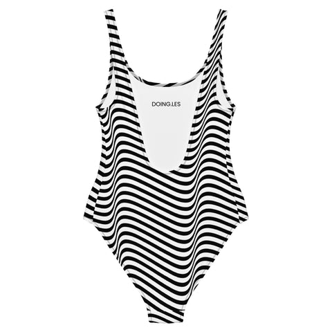 DOING.LES MIAMI ZigZag One-Piece Swimsuit