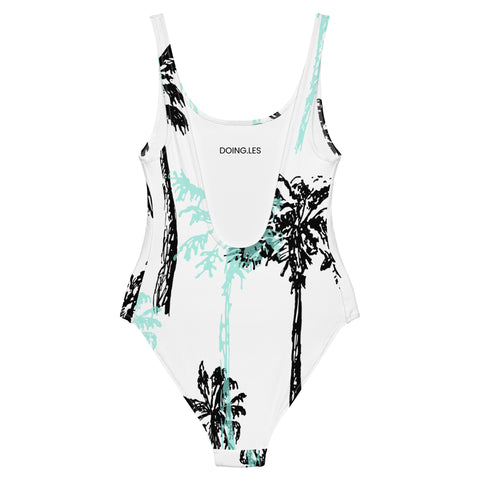 DOING.LES MIAMI Pastel Turquoise One-Piece Swimsuit