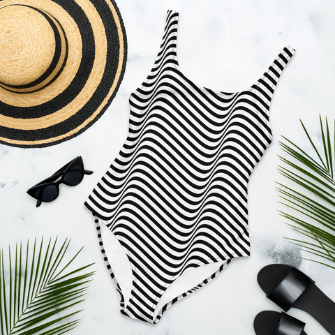 DOING.LES MIAMI ZigZag One-Piece Swimsuit