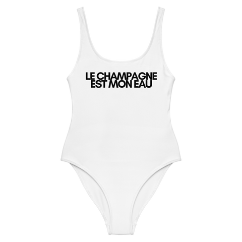 DOING.LES LE CHAMPAGNE EST MON EAU One-Piece Swimsuit