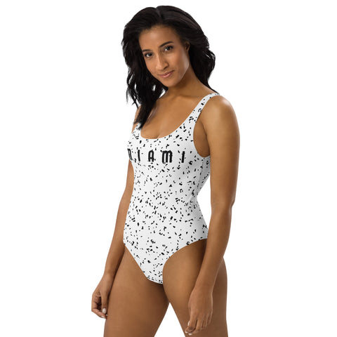 MIAMI Art Deco One-Piece Swimsuit