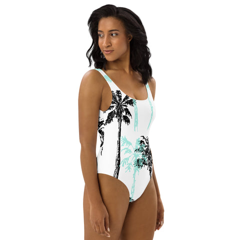 DOING.LES MIAMI Pastel Turquoise One-Piece Swimsuit