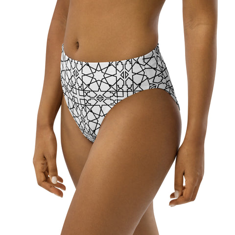 DOING.LES MIAMI Mosaic Recycled High-Waist Bikini Bottom
