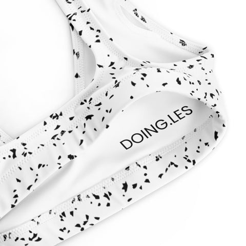 DOING.LES MIAMI Art Deco Recycled Bikini Top