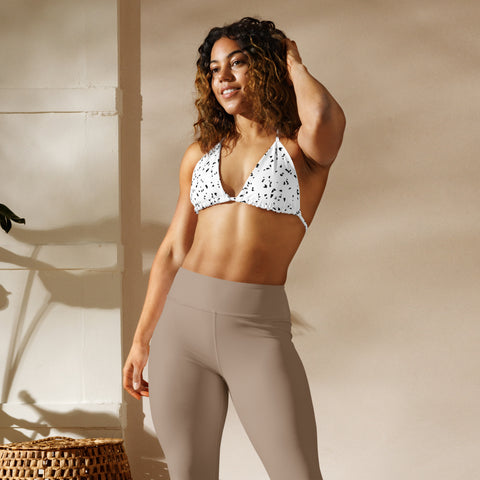 DOING.LES MIAMI Art Deco Recycled String Bikini Top