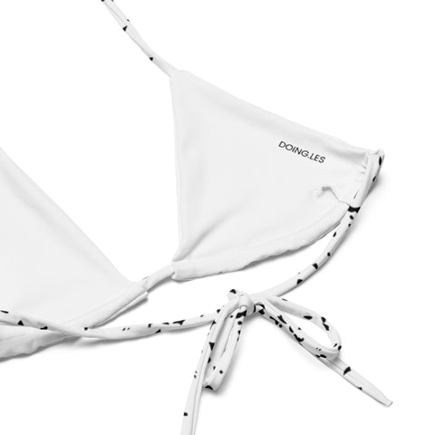 DOING.LES MIAMI Art Deco Recycled String Bikini Top