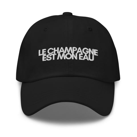 DOING.LES LE CHAMPAGNE EST MON EAU Travel Cap