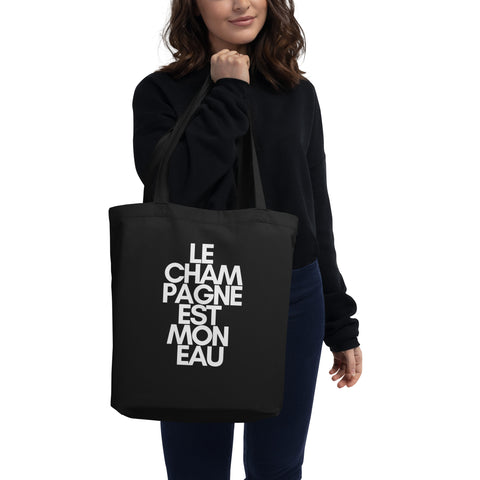 DOING.LES LE CHAMPAGNE EST MON EAU Eco Tote