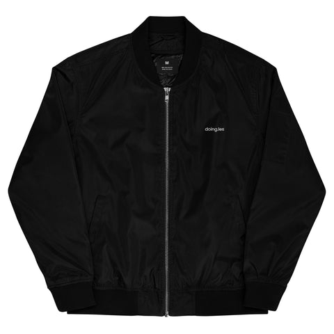 DOING.LES I'M HERE FOR THE DJ Premium Recycled Bomber Jacket
