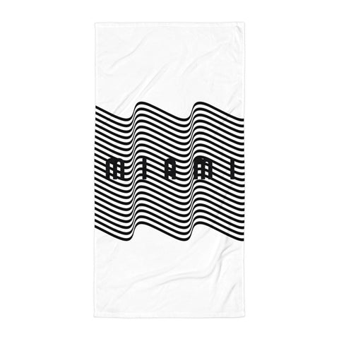 DOING.LES MIAMI ZigZag Beach Towel