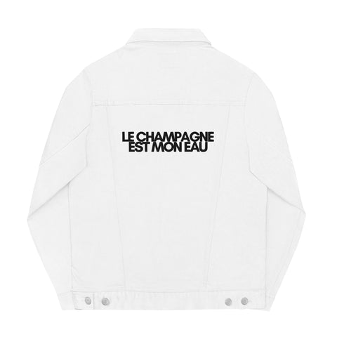 DOING.LES LE CHAMPAGNE EST MON EAU Unisex Denim Jacket