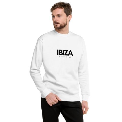 DOING.LES IBIZA i know the dj Unisex Premium Sweatshirt