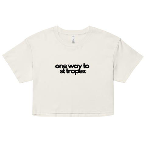 DOING.LES One way to St Tropez Women’s Crop Top