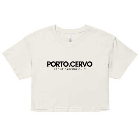 DOING.LES PORTO CHERVO yacht parking only Women’s Crop Top