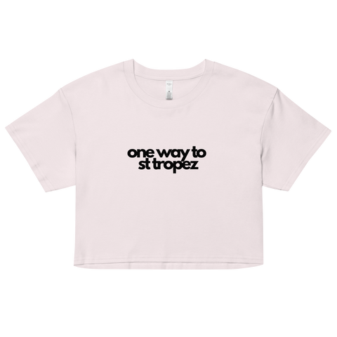DOING.LES One way to St Tropez Women’s Crop Top