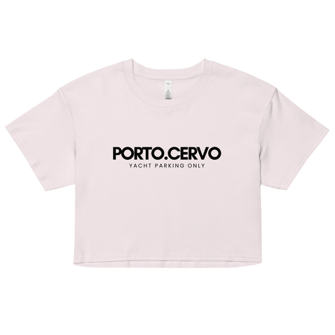 DOING.LES PORTO CHERVO yacht parking only Women’s Crop Top
