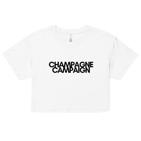 DOING.LES CHAMPAGNE CAMPAIGN Women’s Crop Top