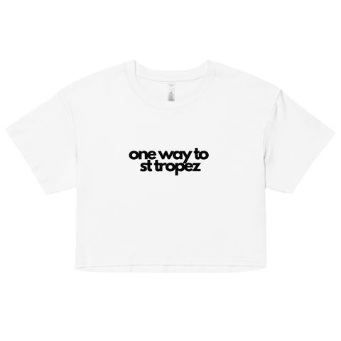 DOING.LES One way to St Tropez Women’s Crop Top