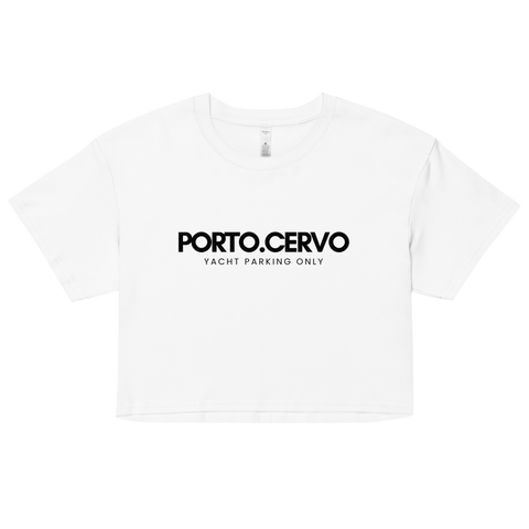 DOING.LES PORTO CHERVO yacht parking only Women’s Crop Top