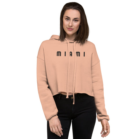 DOING.LES MIAMI Retro Crop Hoodie