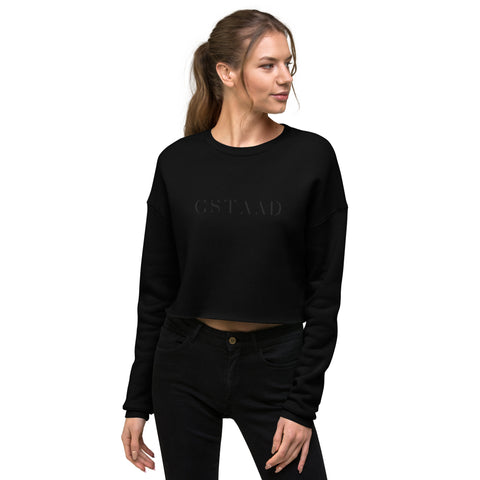 GSTAAD Crop Embroidered Sweatshirt