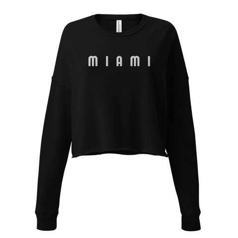 DOING.LES MIAMI Retro Crop Sweatshirt
