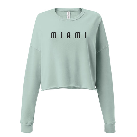 DOING.LES MIAMI Retro Crop Sweatshirt