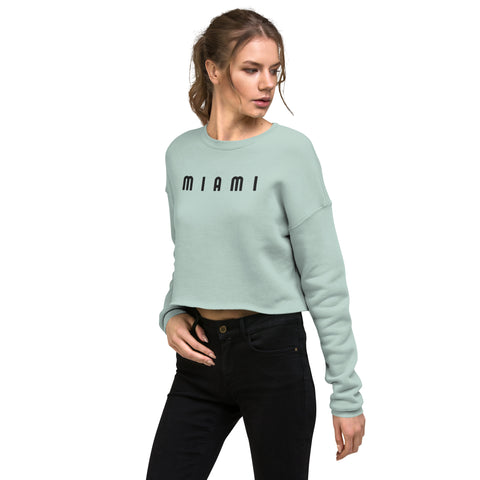 DOING.LES MIAMI Retro Crop Sweatshirt