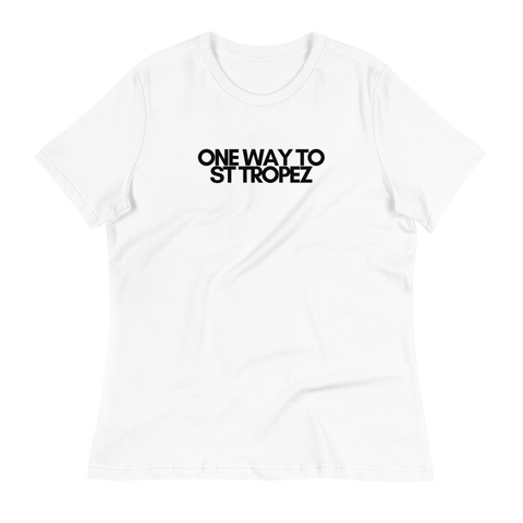 DOING.LES ONE WAY TO ST TROPEZ Women's Relaxed T-Shirt