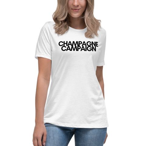 DOING.LES CHAMPAGNE CAMPAIGN Women's Relaxed T-Shirt
