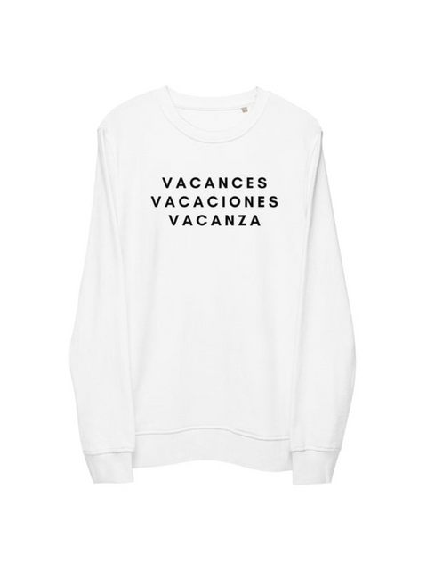 DOING.LES VACATION Unisex Organic Sweatshirt | Shop Online at DOING-LES.com