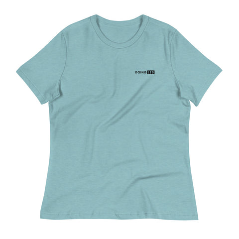DOING.LES DESTINATION Women's Relaxed T-Shirt Heather Blue Lagoon | Shop Online at DOING-LES.com