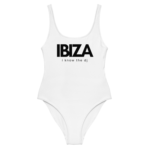 DOING.LES IBIZA i know the dj One-Piece Swimsuit