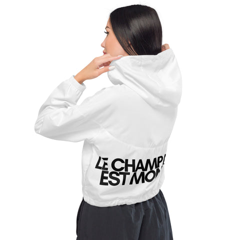 DOING.LES LE CHAMPAGNE EST MON EAU Women’s Cropped Windbreaker