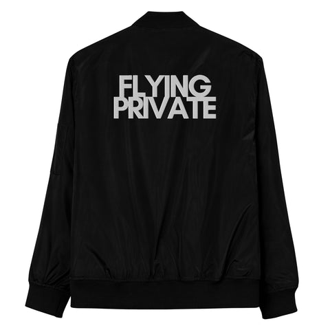 DOING.LES FLYING PRIVATE Premium Recycled Bomber Jacket