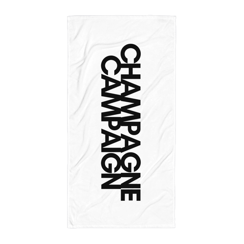 DOING.LES CHAMPAGNE CAMPAIGN Beach Towel