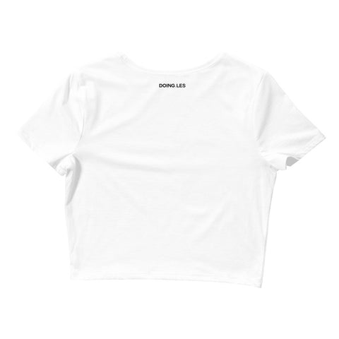 DOING.LES CHAMPAGNE CAMPAIGN Crop TeeDOING.LES CHAMPAGNE CAMPAIGN Crop Tee