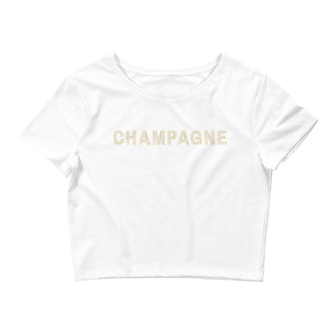 DOING.LES CHAMPAGNE BUBBLES Cropped Tee