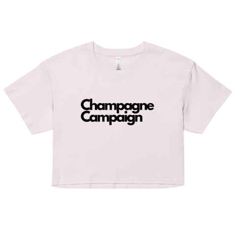 DOING.LES Champagne Champaign Women’s Crop Top