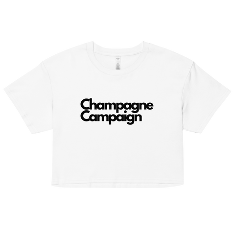 DOING.LES Champagne Champaign Women’s Crop Top