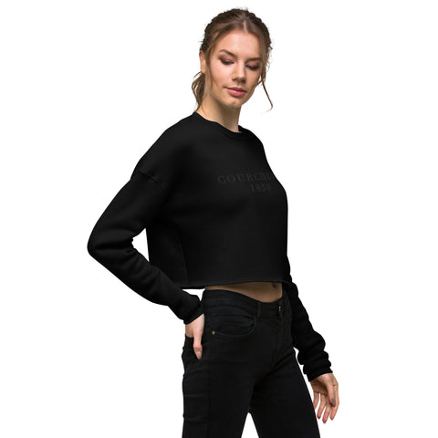 DOING.LES COURCHEVEL 1850 Crop Embroidered Sweatshirt