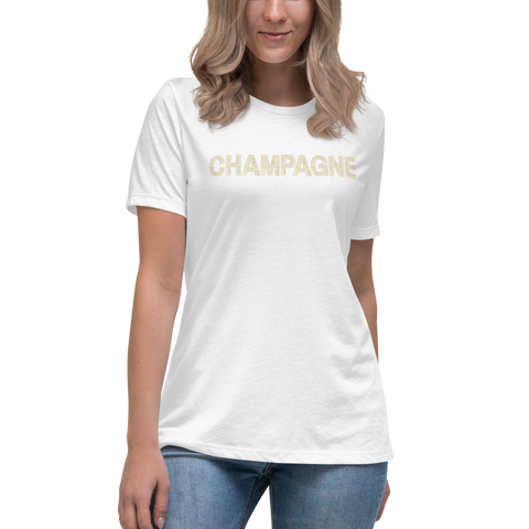 DOING.LES CHAMPAGNE Women's Relaxed T-Shirt