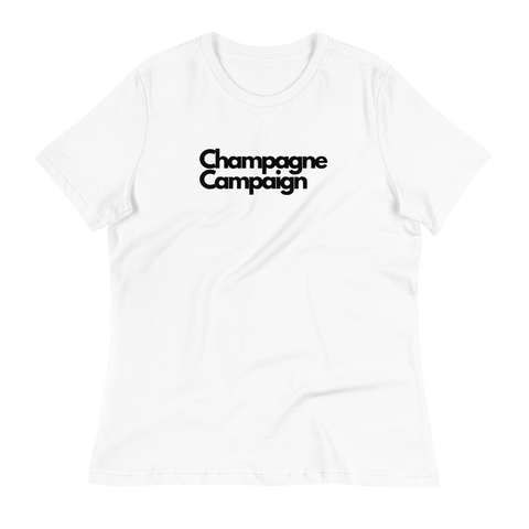 DOING.LES Champagne Campaign Women's Relaxed T-Shirt