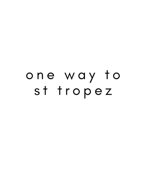 DOING.LES ONE WAY TO ST TROPEZ Crop Tee | Shop Online at DOING-LES.com