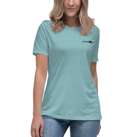 DOING.LES DESTINATION Women's Relaxed T-Shirt Heather Blue Lagoon | Shop Online at DOING-LES.com